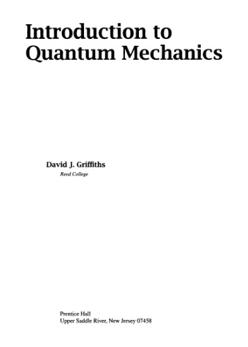 Introduction to quantum mechanics