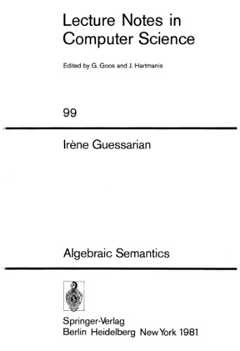 Algebraic semantics
