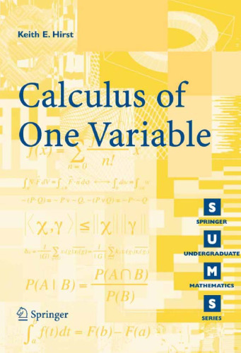 Calculus of One Variable
