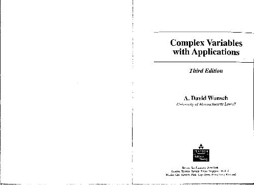 Complex Variables with Applications