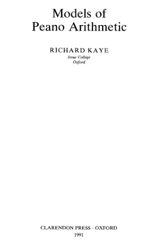 Models of Peano arithmetic