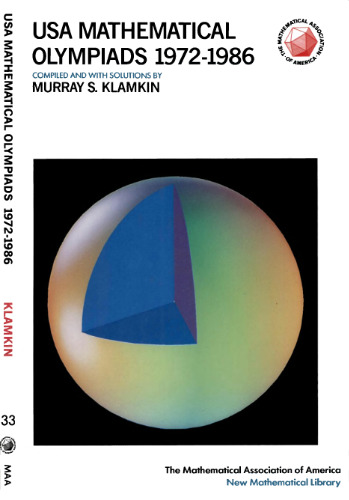 USA mathematical olympiads 1972-1986