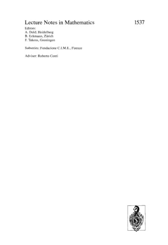 Topological methods for ordinary differential equations: lectures given at the 1st session of the Centro internazionale matematico estivo
