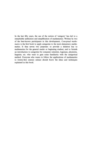 Conceptual mathematics: A first introduction to categories