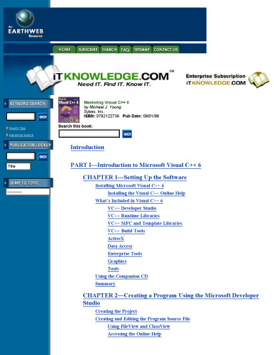 Mastering Visual C++ 6