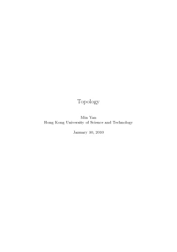 Introduction to topology: Theory and applications
