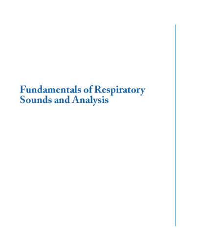 Fundamentals of respiratory sounds and analysis