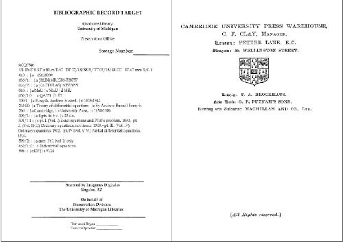 Theory of Differential Equations, Six Volume set, 6 Volumes