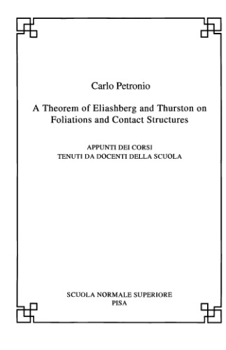 A theorem of Eliashberg and Thurston on foliations and contact structures
