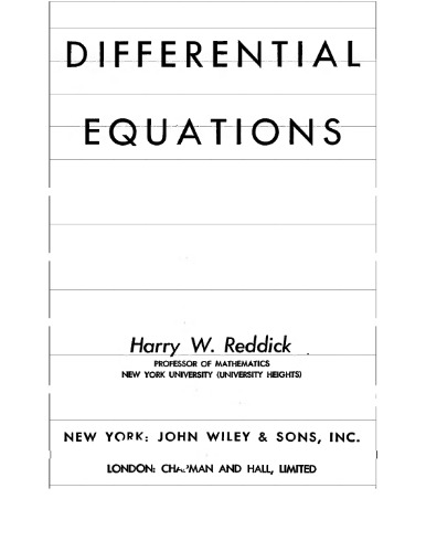 Differential equations