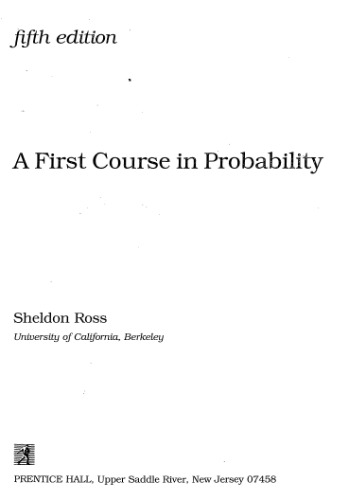A first course in probability