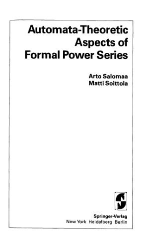 Automata-theoretic aspects of formal power series