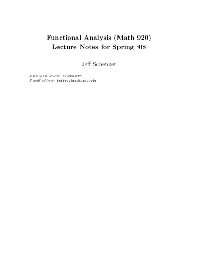 Functional analysis