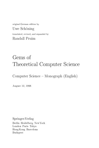 Gems of theoretical computer science
