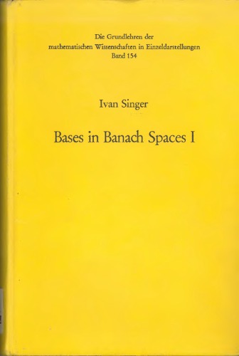 Bases in Banach spaces