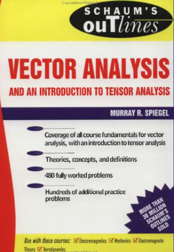 Schaum's outline of vector analysis