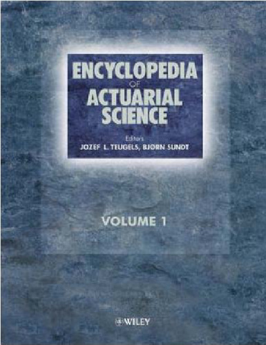 Encyclopedia of actuarial science