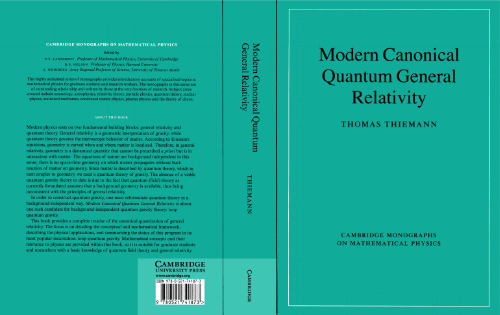 Modern Canonical Quantum General Relativity