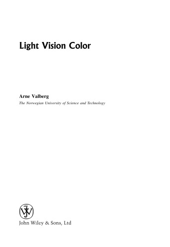 Light, vision, color