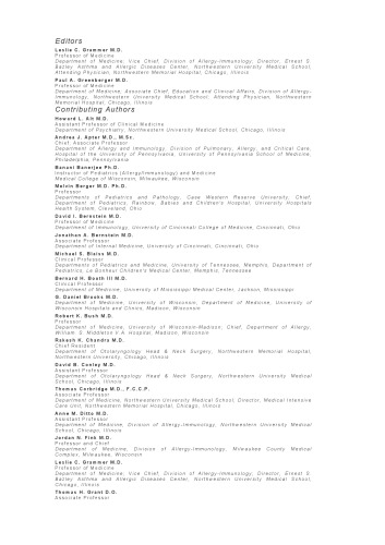 Patterson's Allergic Diseases