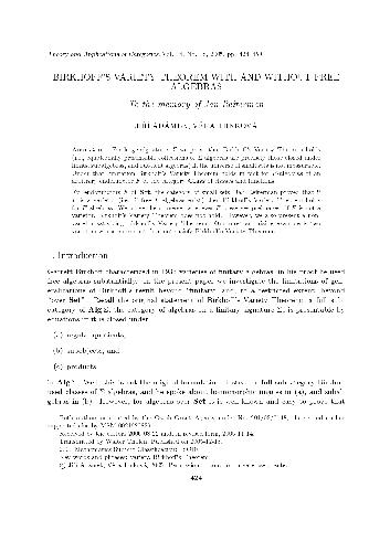 Birkhoff's variety theorem with and without free algebras