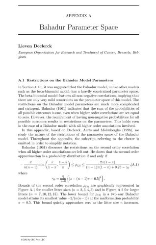 Topics in Modelling of Clustered Data