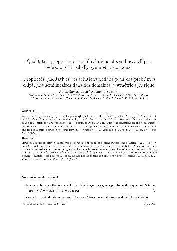 Qualitative properties of nodal solutions of semilinear elliptic equations in radially symmetric domains