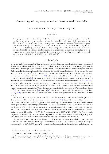 Constructing infinitely many smooth structures on small 4-manifolds