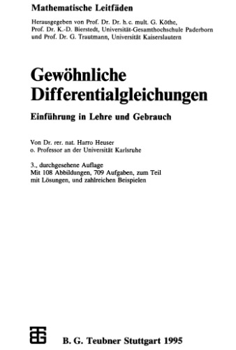 Gewoehnliche Differentialgleichungen