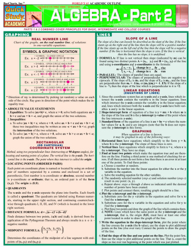 Algebra, part 2 (tablets)