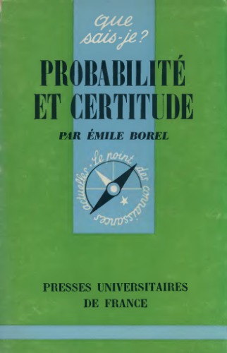 Probabilité et certitude