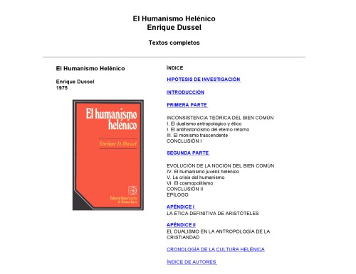 El humanismo helenico