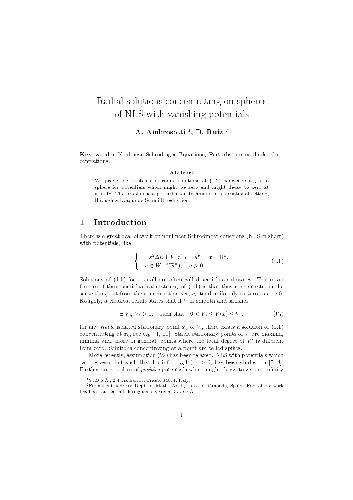 Radial solutions concentrating on spheres of nls with vanishing potentials