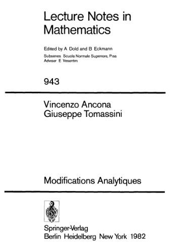 Modifications Analytiques