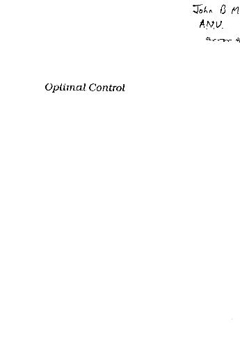 Optimal Control
