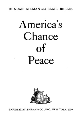 America's Chance Of Peace