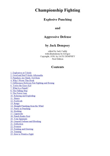 Championship Fighting: Explosive Punching and Aggressive Defense