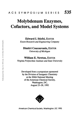 Molybdenum Enzymes, Cofactors, and Model Systems