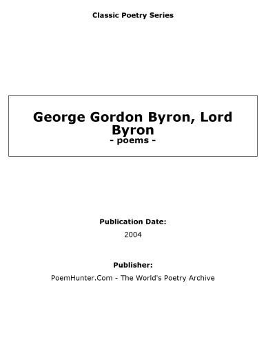 Lord Byron's Poems
