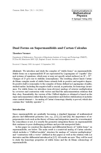Communications in Mathematical Physics - Volume 228