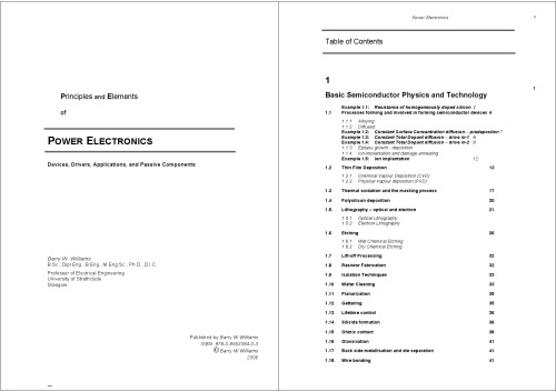 Power Electronics: Principles and Elements
