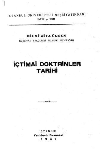 Ictimai Doktrinler Tarihi