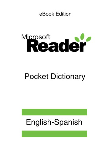 Microsoft English-Spanish Pocket Dictionary