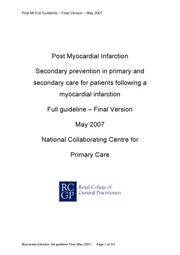 Post Myocardial Infarction