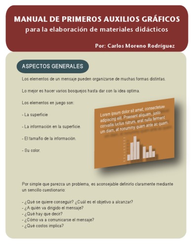 Manual de primeros auxilios gráficos.  Para la elaboración de materiales didácticos.