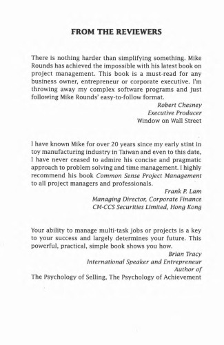 Common Sense Project Management