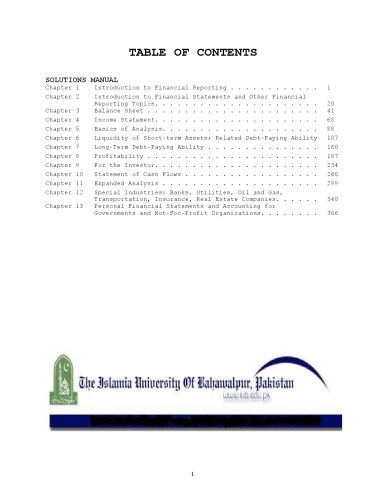 Solution Manual Financial Reporting and Analysis: Using Financial Accounting Information (with Thomson Analytics Access Code) 10 Edition