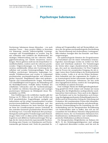 Forensische Psychiatrie, Psychologie, Kriminologie - Zeitschrift Nr. 3 November 2009