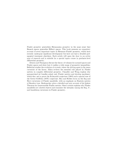 A sampler of Riemann-Finsler geometry