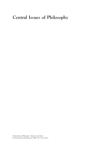 Central Issues of Philosophy